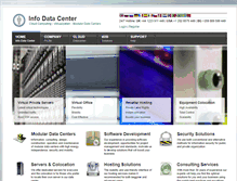 Tablet Screenshot of infodatacenter.com